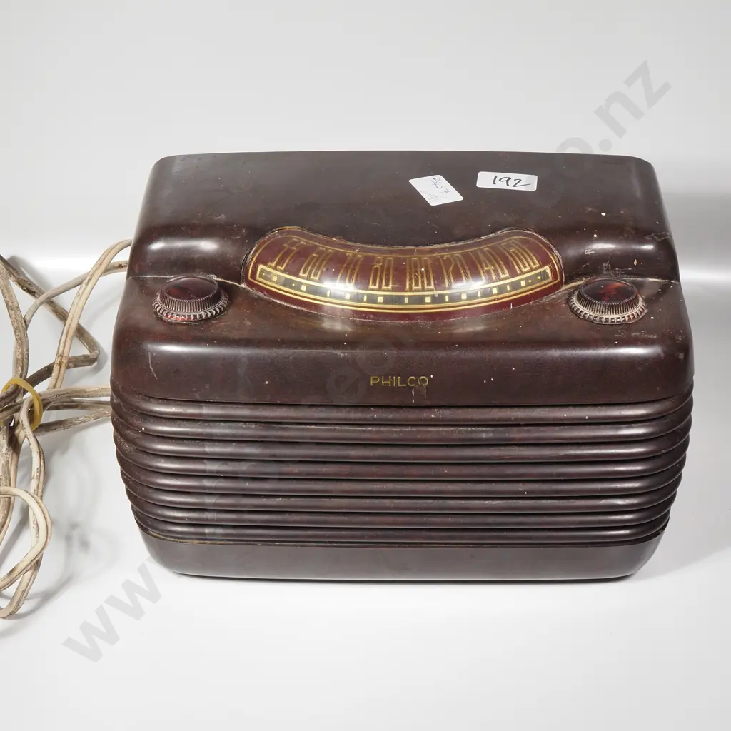 Vintage Bakelite Philco 'Hippo' Valve Radio Image 1++
