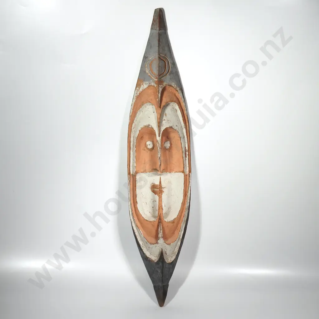 Papua New Guinea Antique Ramu River Flute Mask Image 1++