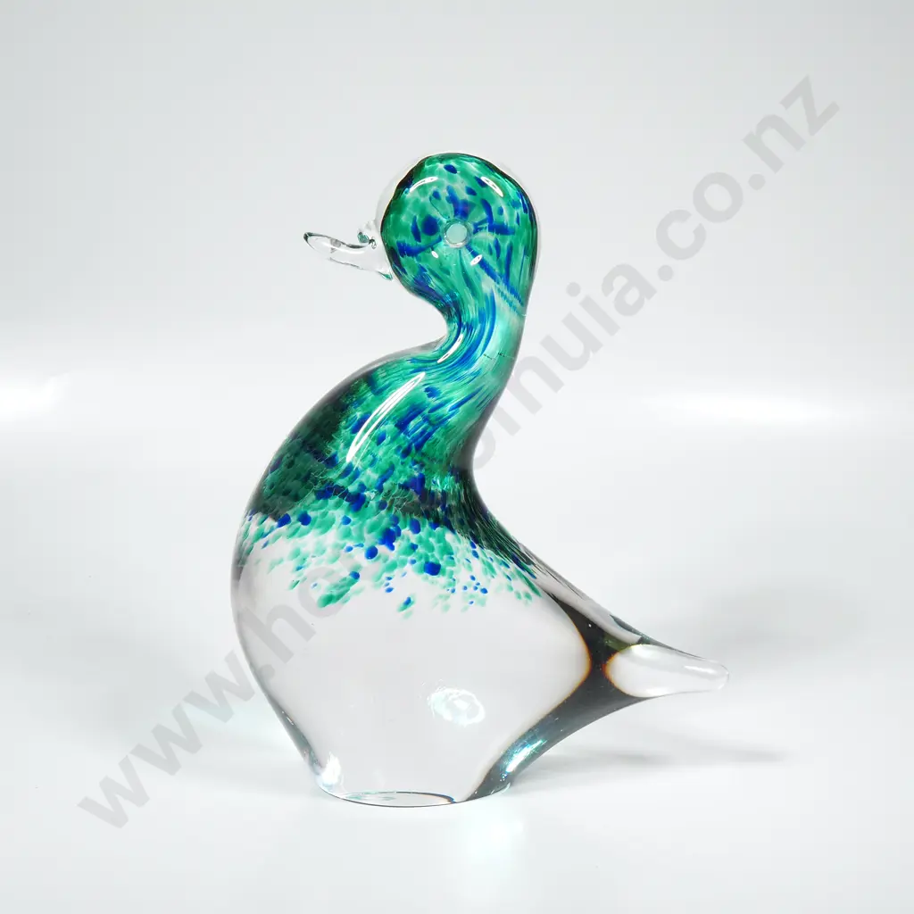 Vintage Wedgwood Art Glass Duck -  Ronald Stennett-Wilson Design Image 1++