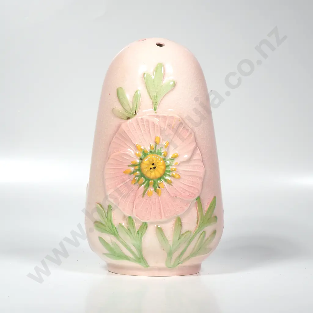 Unusual Carlton Ware Pink Buttercup Sugar Sifter, Circa 1936 w Raised Design Image 1++