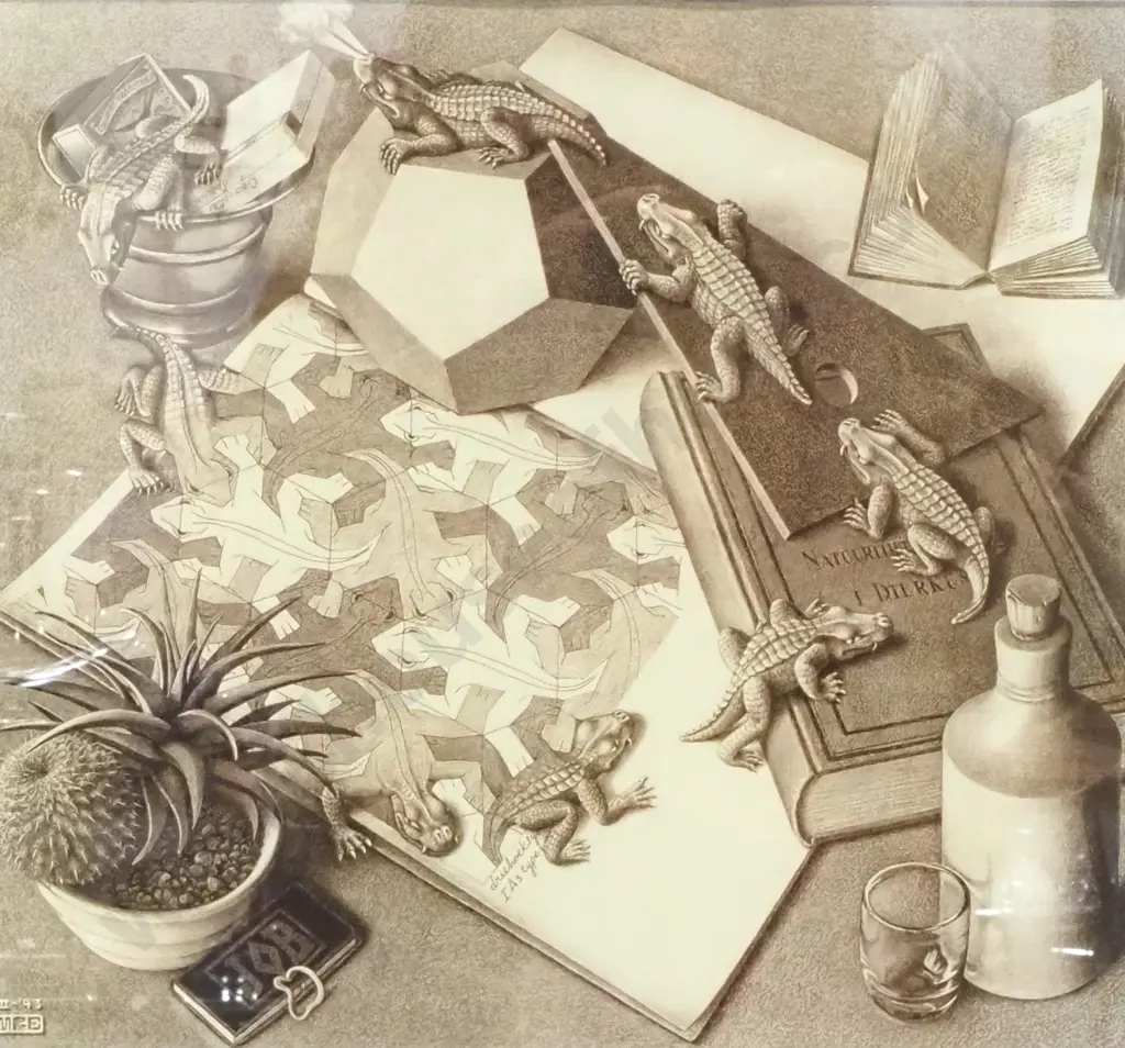 M C Escher - Reptiles, Art Print Image 1++