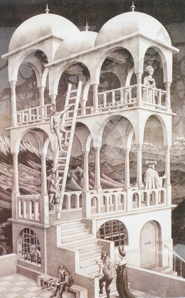 M C Escher - Belvedere, Art Print Image 1++