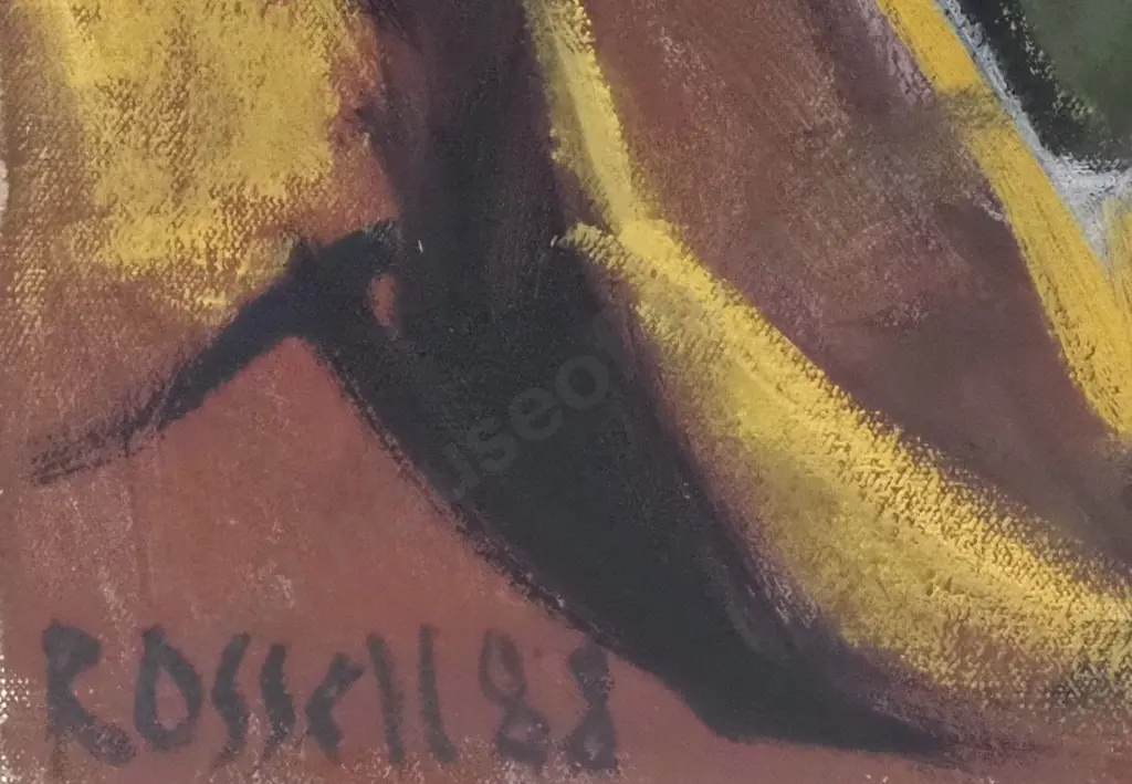 Mark Rossell - Untitled Abstract, Oil on Canvas Image 1++