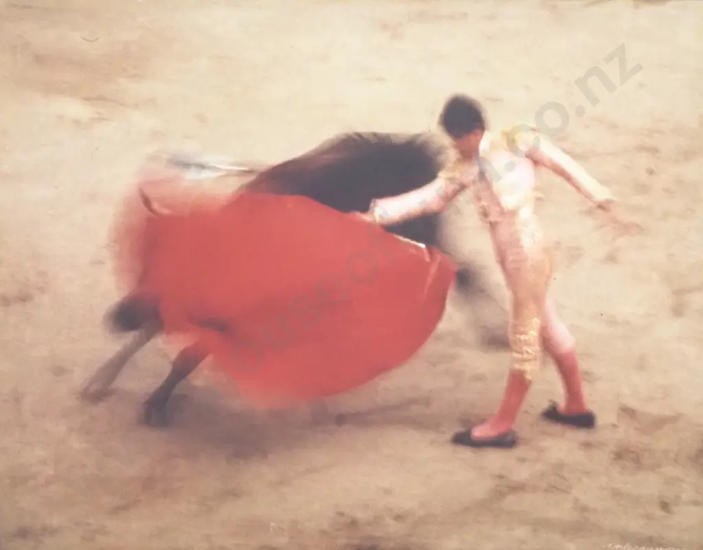 Ernst Haas  -La Suerte de Capa, Pamplona Spain, Photograph Image 1++