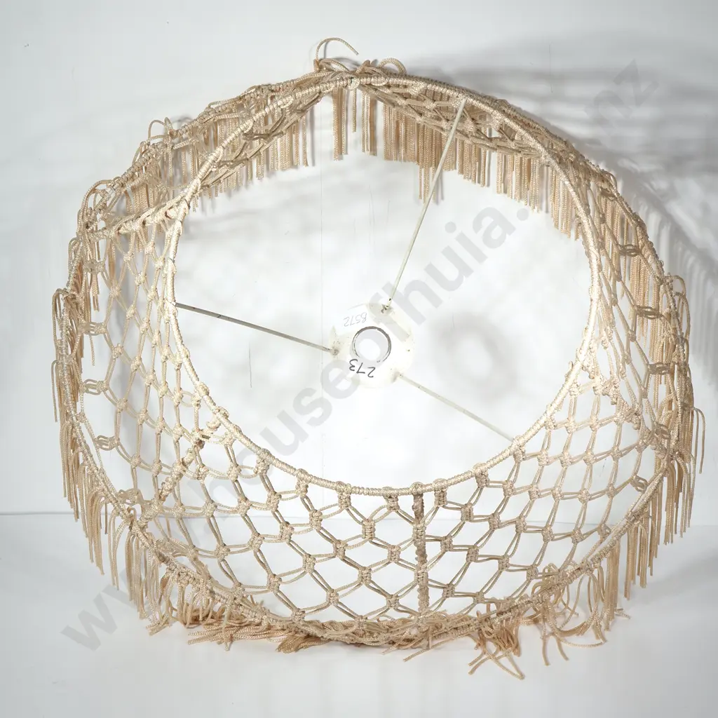 Macrame Standard Lamp Shade Image 1++