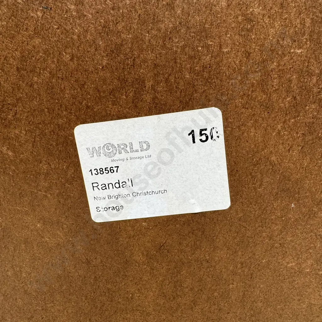 Vintage Retro Wood Grain Laminate Three Drawer Bedside Cabinet  w Metal Pulls &  Trim Image 1++