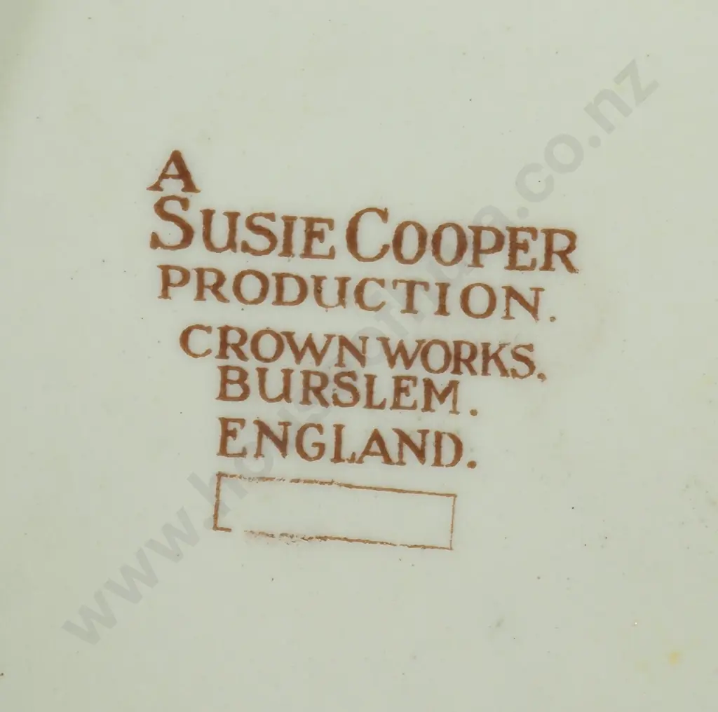 Three Susie Cooper Art Deco Kestrel Shaped Tureens in the Red, Rust & Grey Wedding Band Pattern, Only Two w  Lids Image 1++