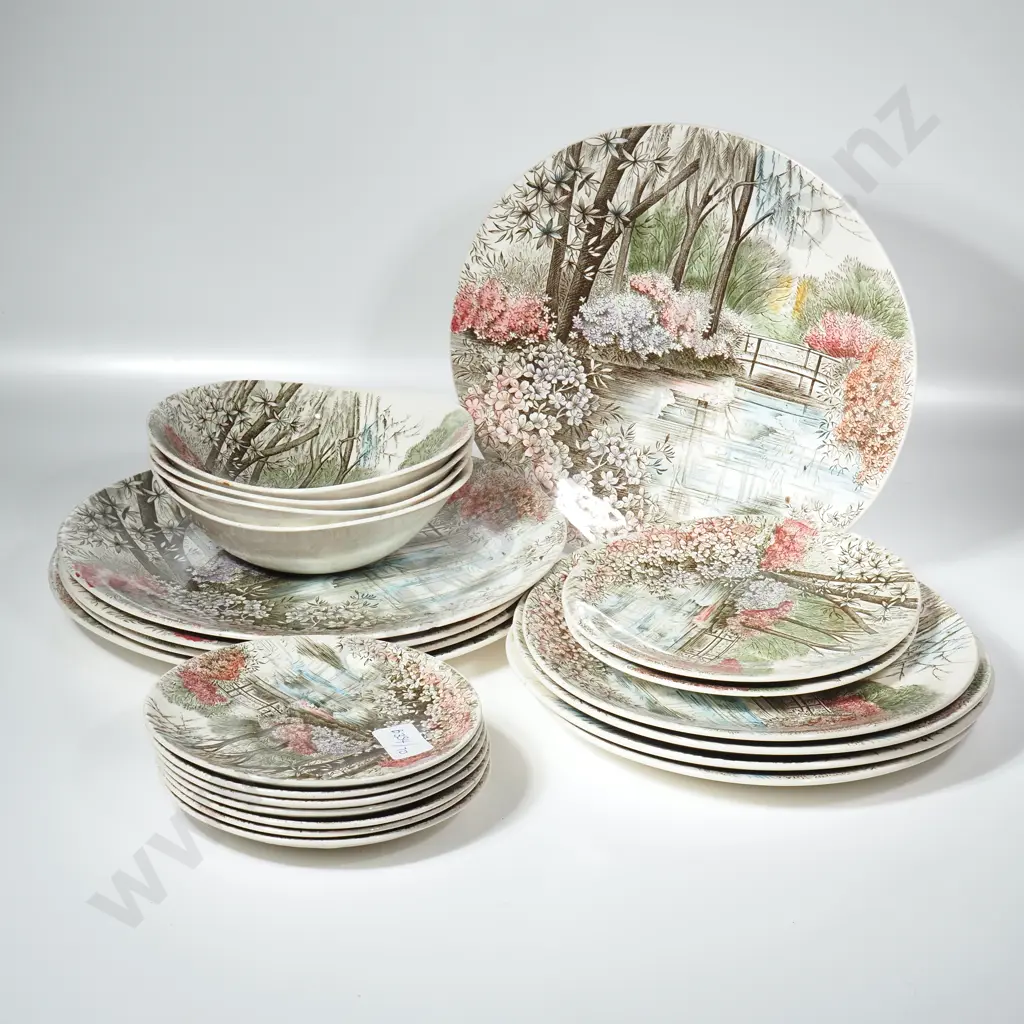 Mid Century Johnson Bros 'English Garden' Part Dinner Set, Image 1++