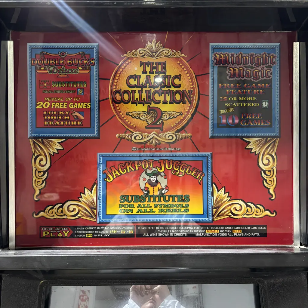 IGT Game King Multi Game Video Slot Machine w a Custom 'Classic Collection' Top & Bottom Glass Marquee Image 1++