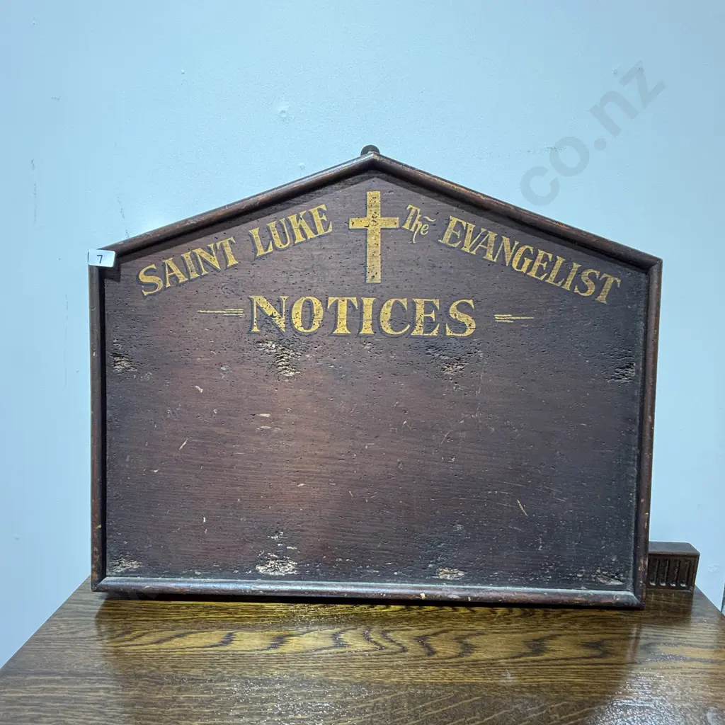 Vintage Church Hall Notice Board For St Luke The Evangelist Image 1++