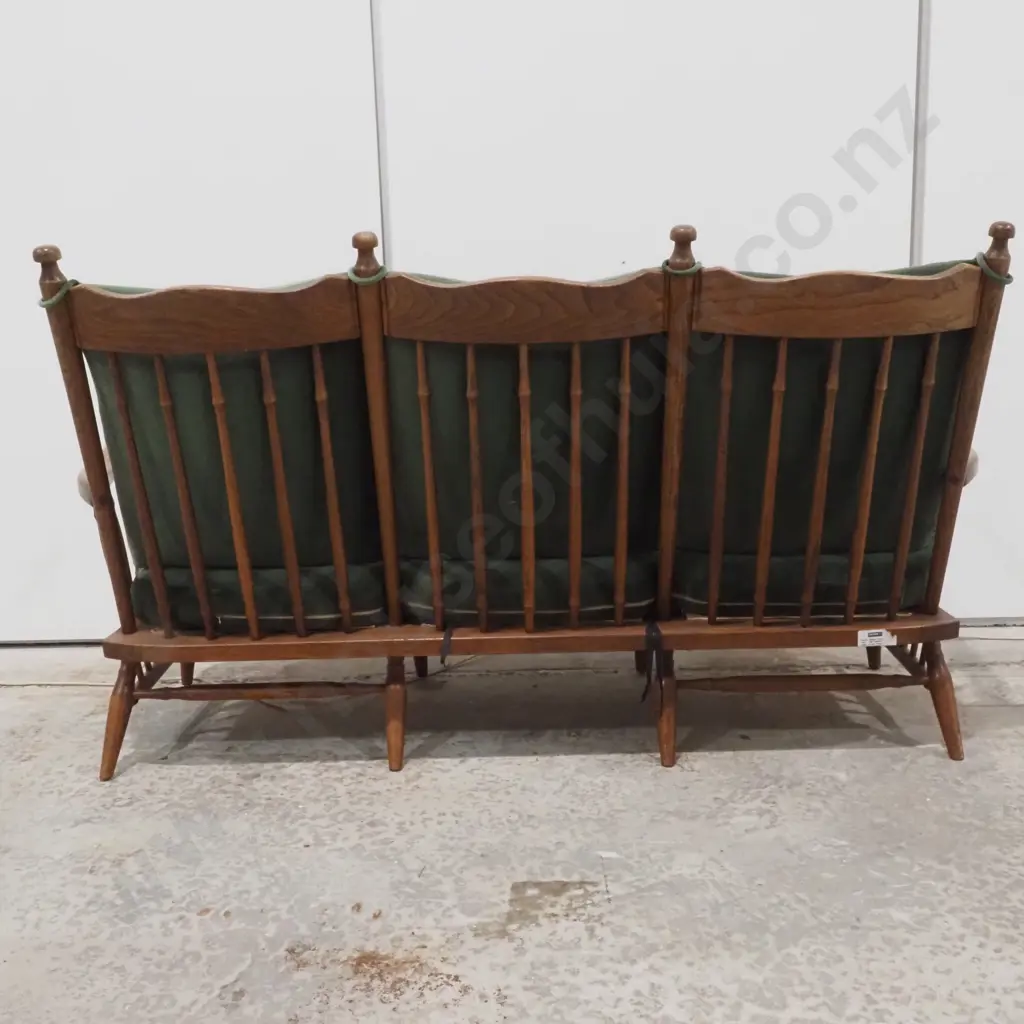 Mid Century Three Seater Elm Sofa - Circa 1960s, Likely Dutch Image 1++