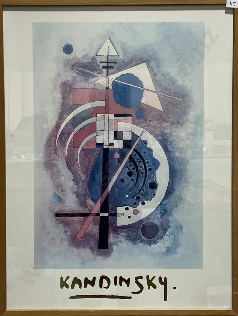 Wassily Kandinsky -'Hommage a Grohmann'  Print Image 1++