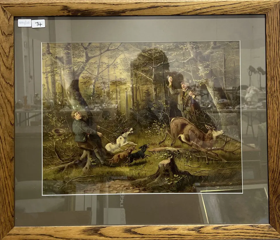 British Hunting Scene, Print Image 1++