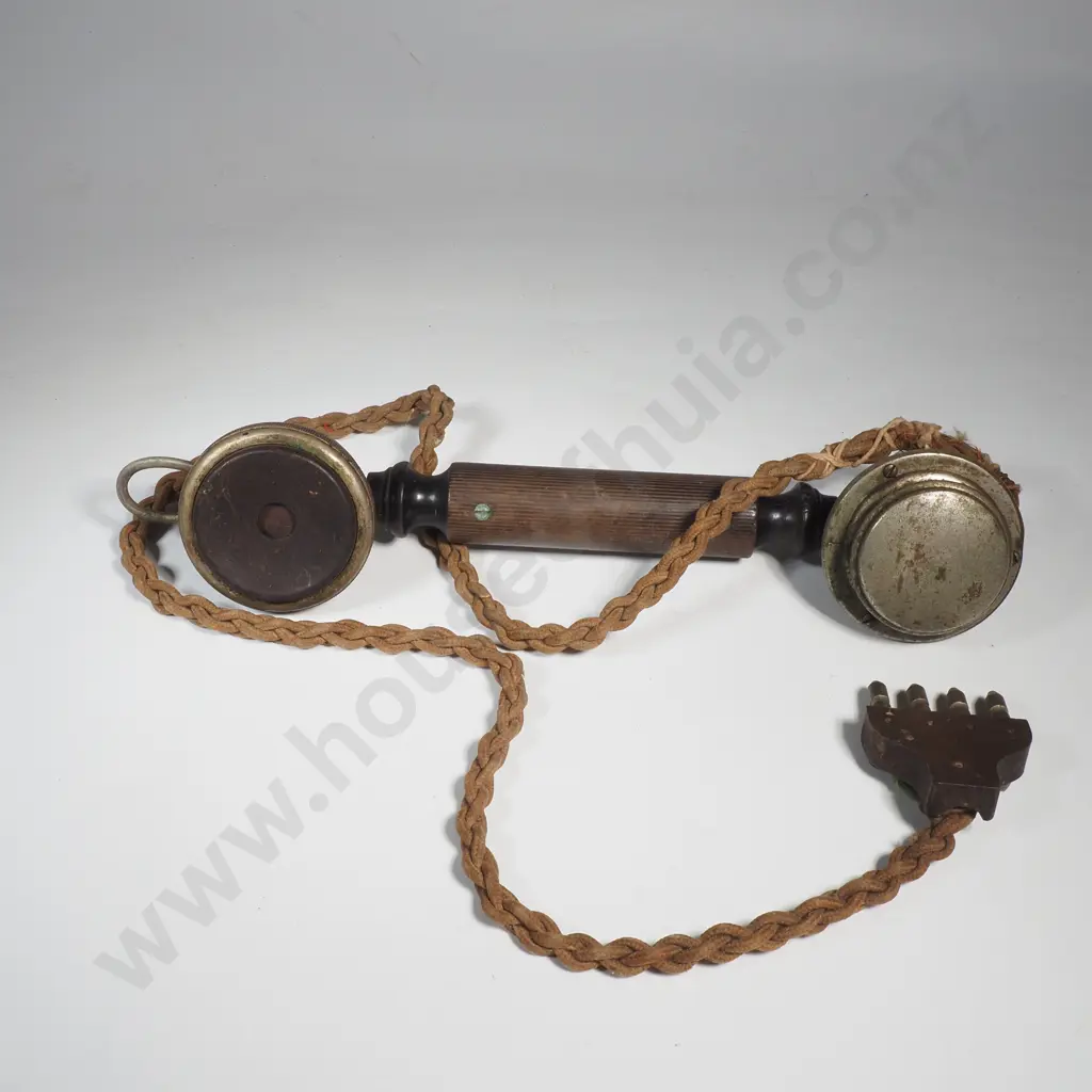 Handset off an Antique Ericsson High Board Phone - Circa 1900 Image 1++
