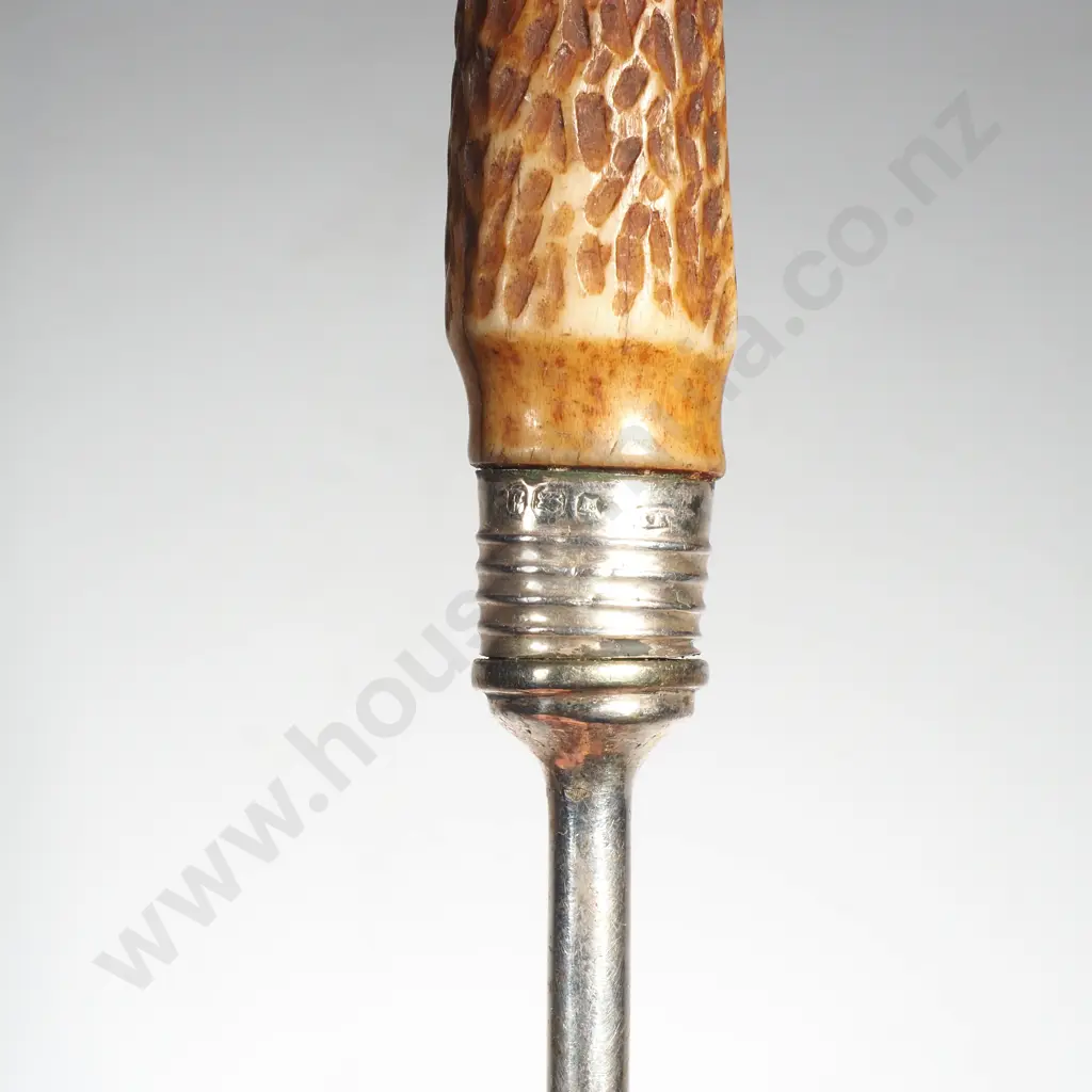 Imitation Antler Handled Large Three Pronged Fork Image 1++