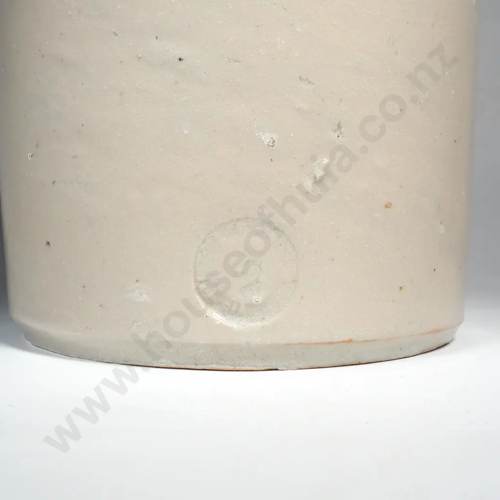 Powell Bristol Stoneware crock  Stamped  J.T. Morton Provision Merchant, 107,108 & 109 Leadenhalls London Image 1++