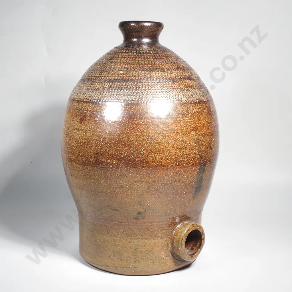 Australian Bendigo Pottery Drink Dispenser - by A.G. Gill, Circa 1970s Image 1++