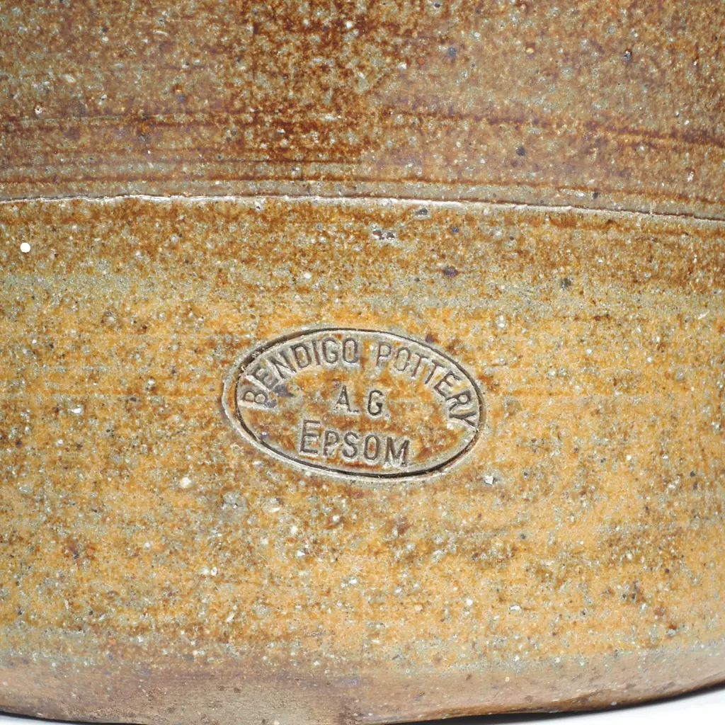 Australian Bendigo Pottery Drink Dispenser - by A.G. Gill, Circa 1970s Image 1++