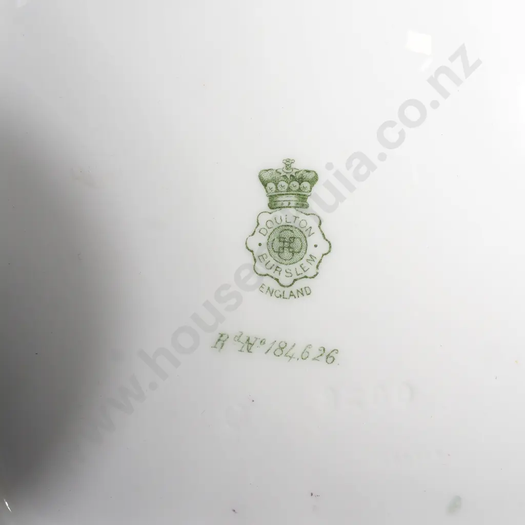 Antique Doulton Burslem Floral Transfer Printed Dishes Image 1++