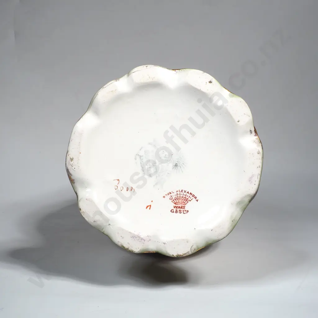 Antique English Gibson & Sons Twin Handled Pottery Vase Image 1++