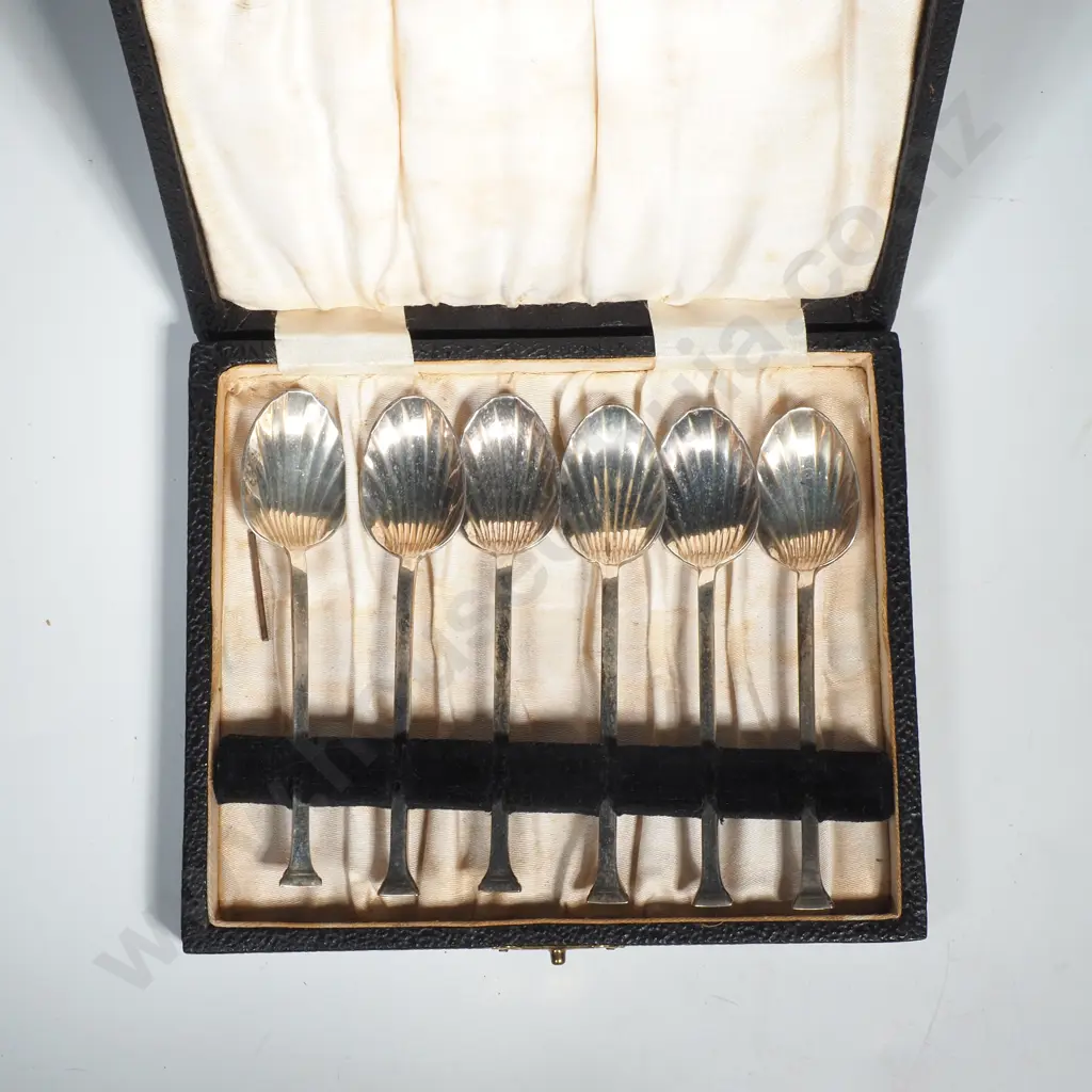 Six Cased EPNS Teaspoons Image 1++