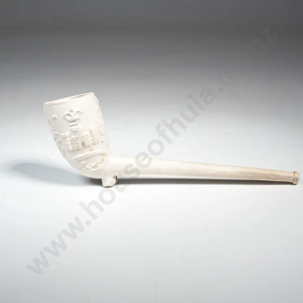 Antique Clay Pipe w British Regimental Details Image 1++