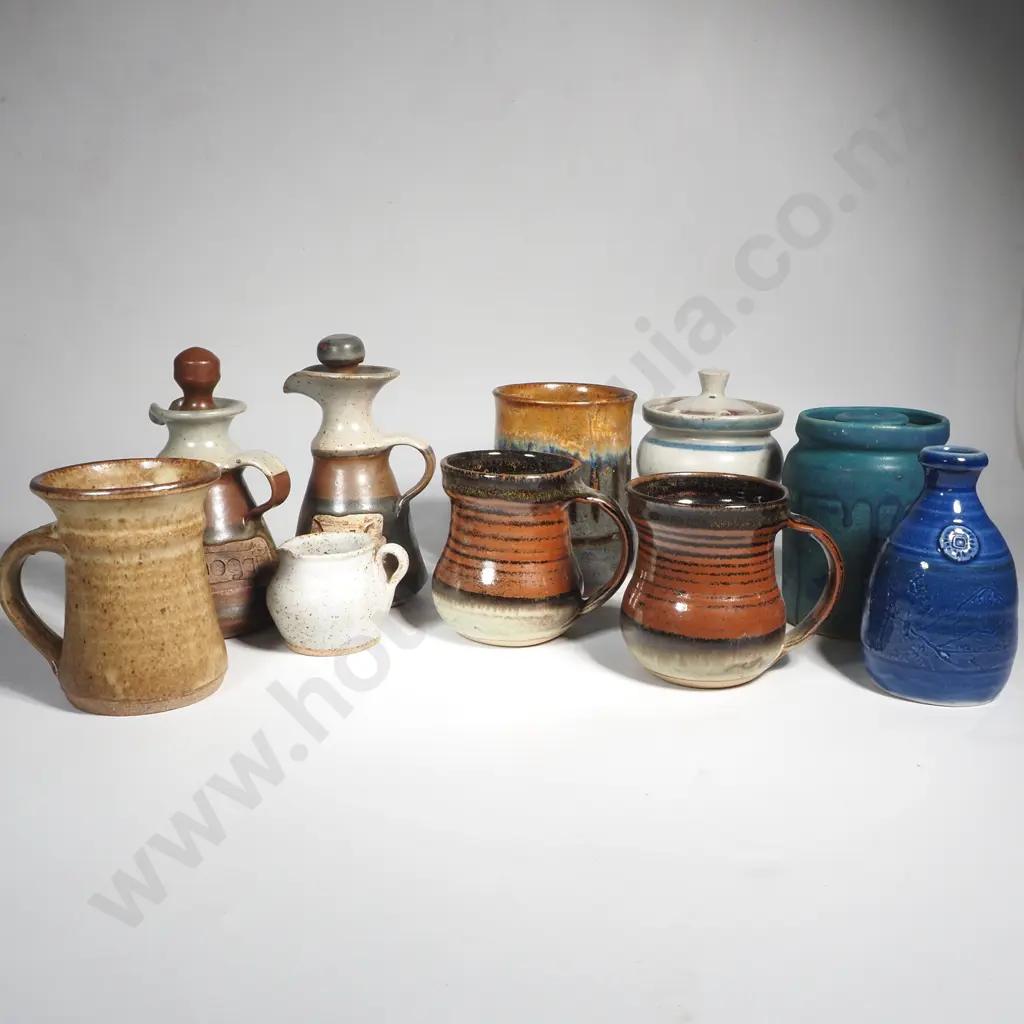 Assorted NZ Studio Pottery - Kotuku Pottery, Mike Truebridge etc Image 1++