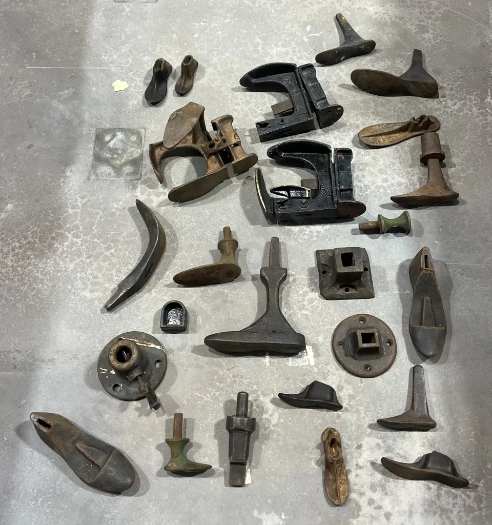 Large Assortment of Antique Shoe Lasts and Various Shoe Making Equipment Image 1++