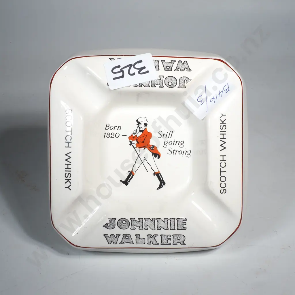 Vintage Johnnie Walker Whisky Advertising Ashtray - James Green & Nephew Ltd Image 1++