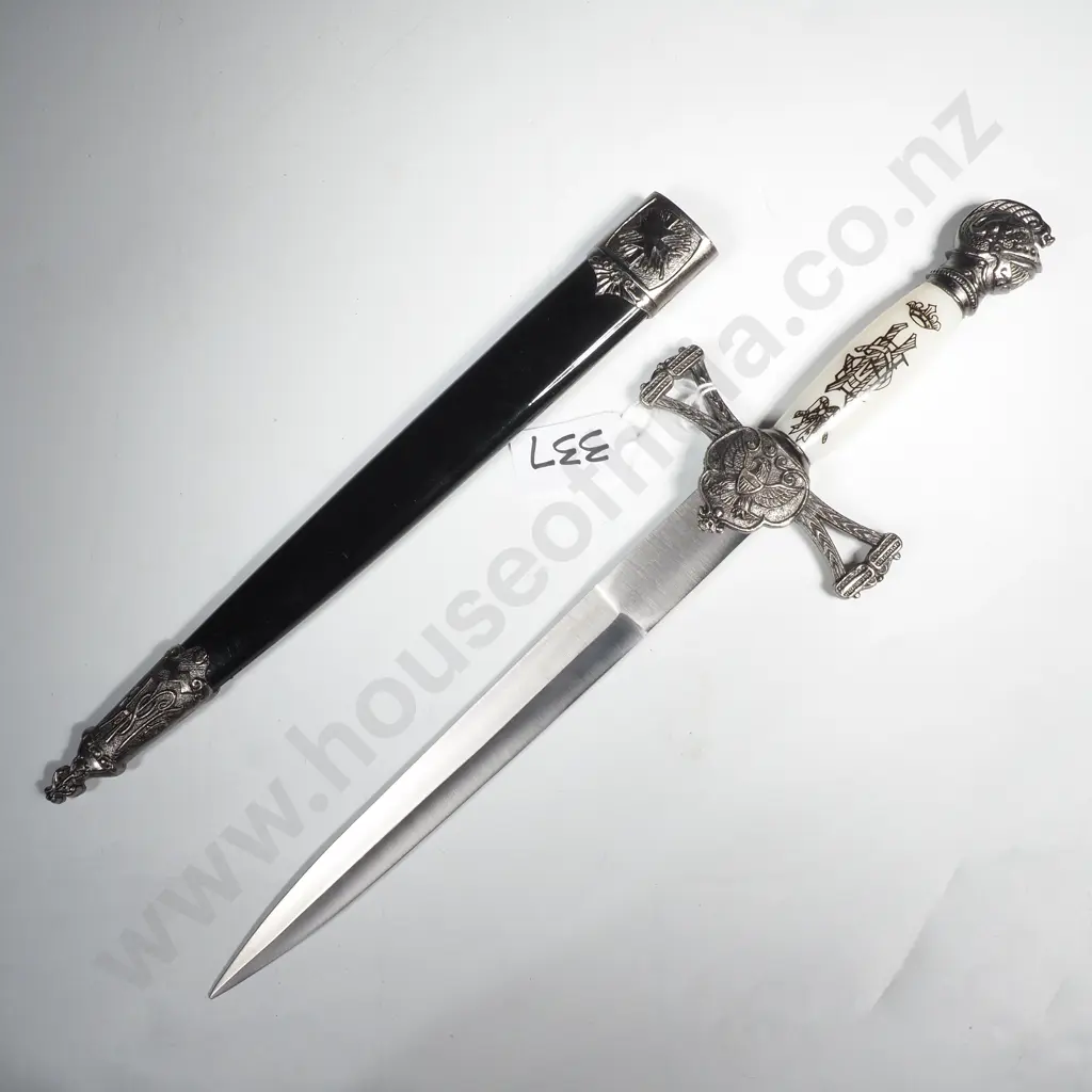 Reproduction Templar Knight Renaissance Dagger w Stainless Steel Blade Image 1++