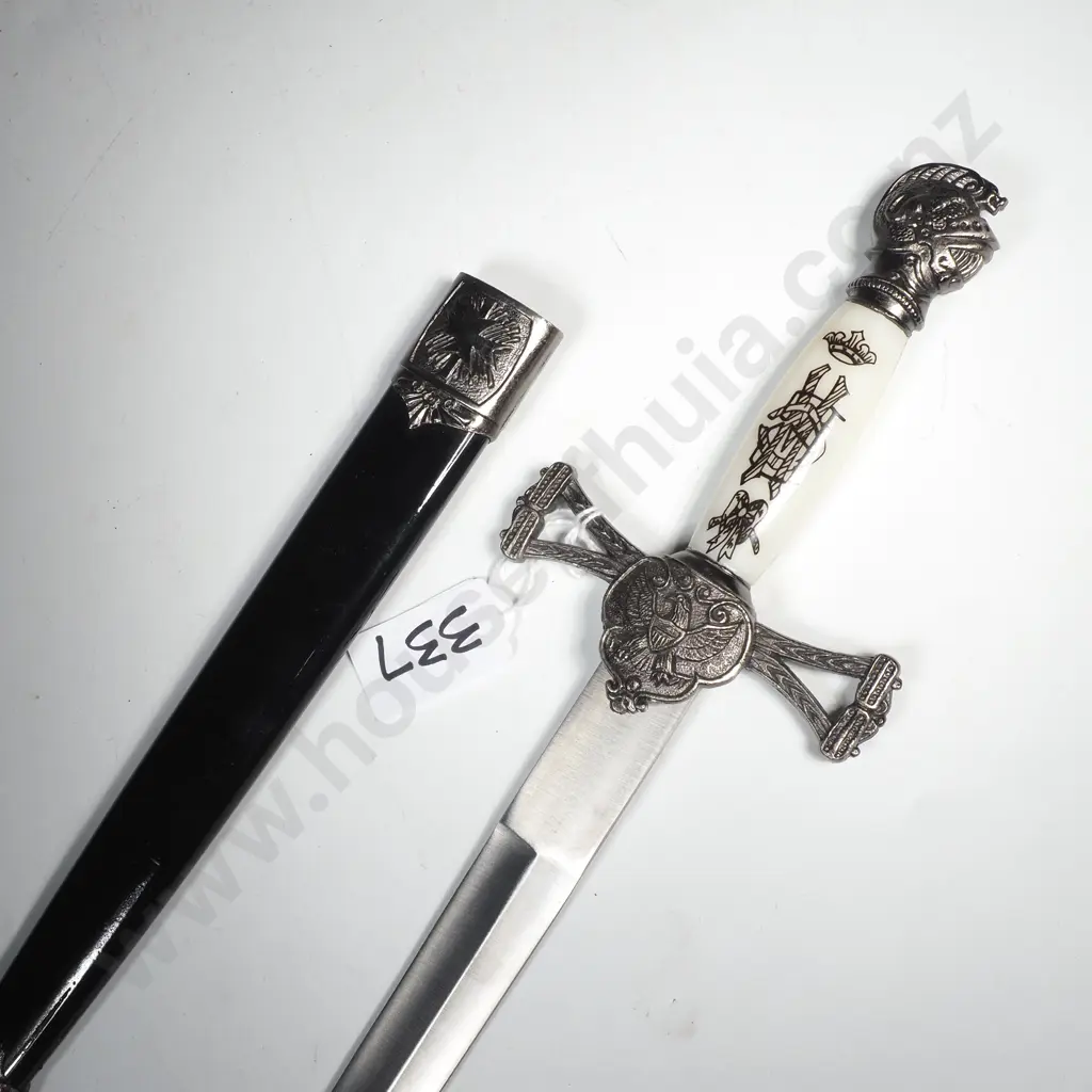 Reproduction Templar Knight Renaissance Dagger w Stainless Steel Blade Image 1++