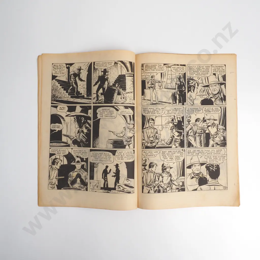 Vintage Buck Jones Comic Book, Issue No 2 Titled "The Haunted Hacienda" Image 1++