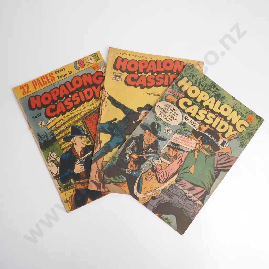 Three Vintage Hopalong Cassidy Comics Image 1++