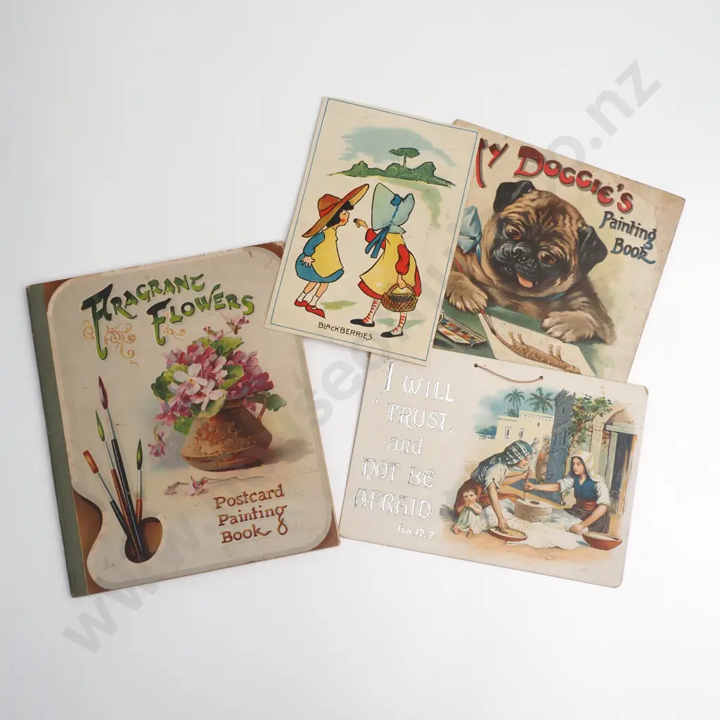 Vintage Tucks Postcard Painting Book & Ephemera Image 1++