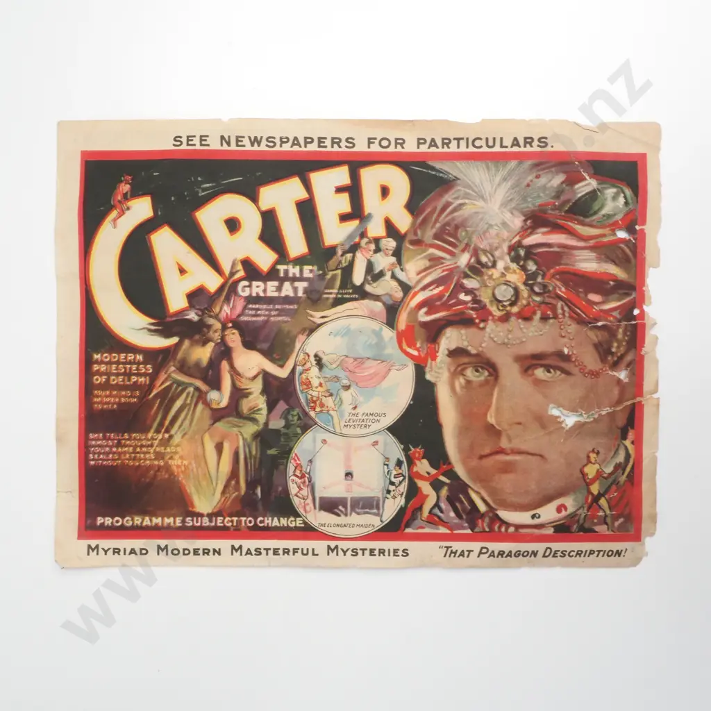 Double Sided Flyer For  Carter The Great (Magician) Image 1++