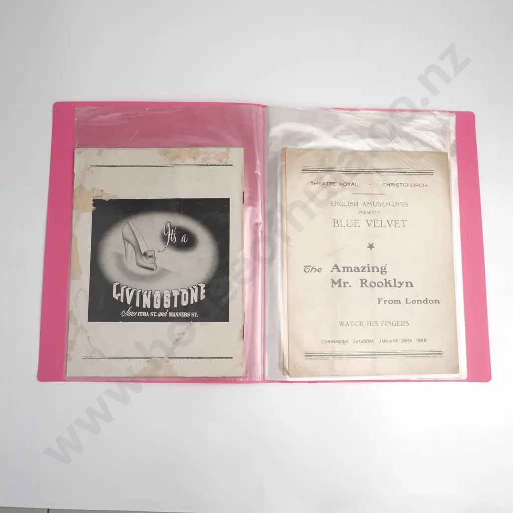 Collection Of Programmes Of Mainly Magician Acts Including The Amazing Mr Brooklyn, The Great Benyon. Some w Autographs Image 1++