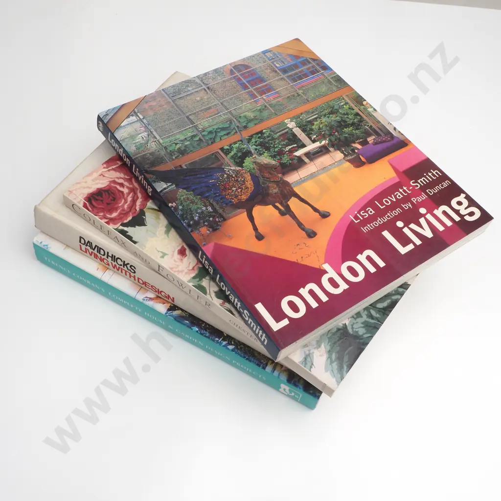 Four Interior Design Books Including Terence Conran's Complete House of Garden Design Projects Image 1++