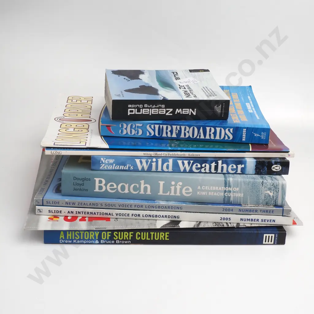 Assorted Surfing & Beach Related Books/ Magazines Image 1++