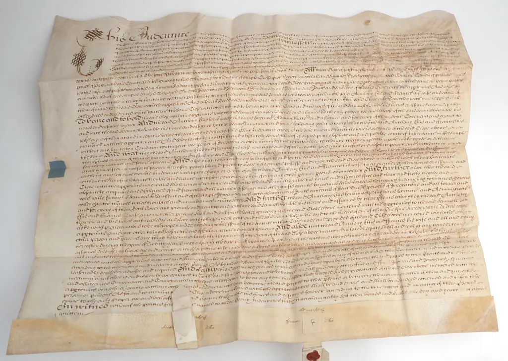 Land Transfer - England - 1694 - vellum Image 1++