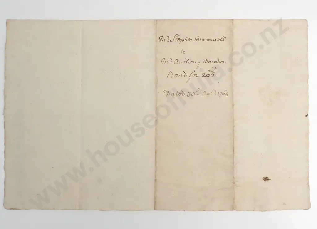 Court Agreement - England -  1747 - Vellum Image 1++