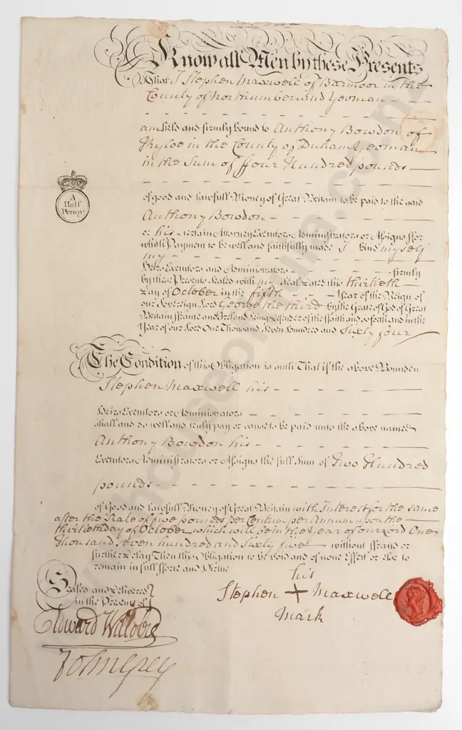 Bond - England -  1764 Image 1++