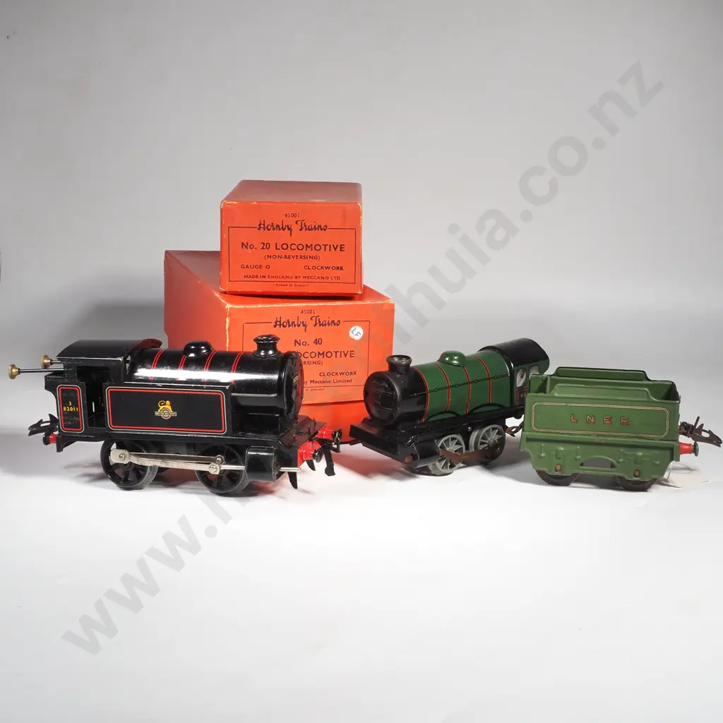 Hornby Two  O Gauge Locomotives - No 20 & No 40 & 501 Tender, All in Original Boxes Image 1++