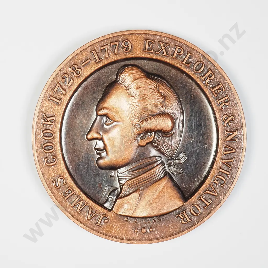 NZ/AUS Bi-Centenary of James Cook's Journey to the South Pacific Medal Image 1++
