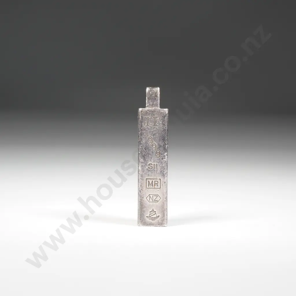 10 Gram Sterling Silver Ingot Pendant  Image 1++