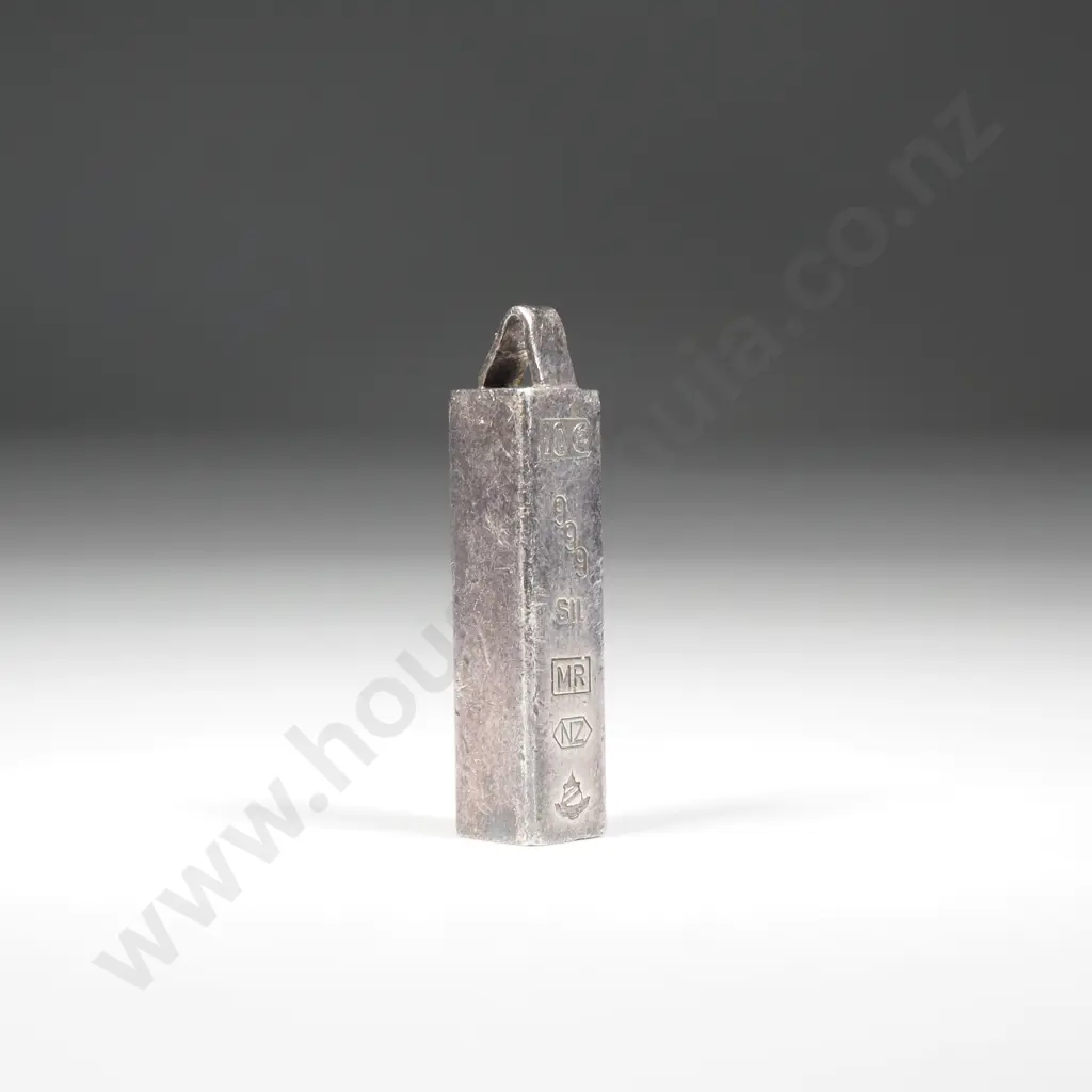 10 Gram Sterling Silver Ingot Pendant  Image 1++