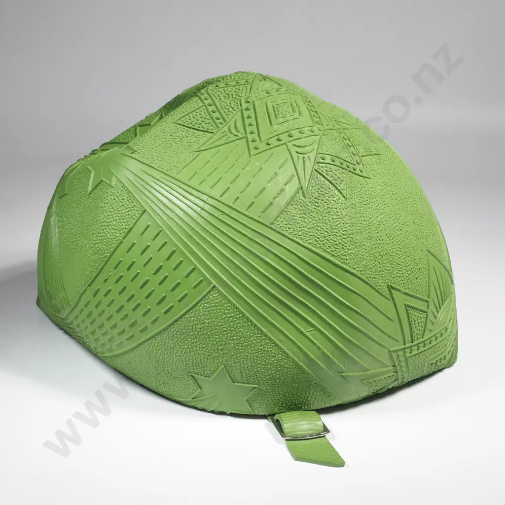 Vintage NZ Made 'Comet' Green Rubber Bathing Cap Image 1++