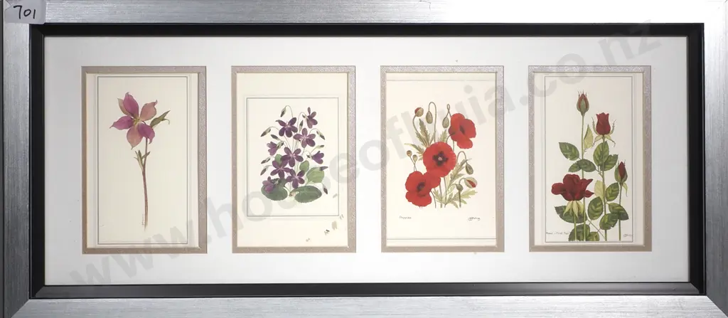 JG Ewing, Four Botanicals Arranged Vertically, Prints Image 1++