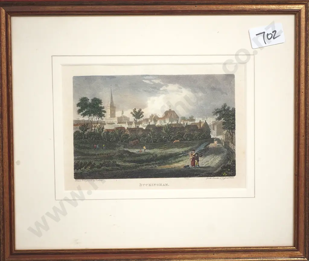 J Storer - Buckinghamshire - from The Beauties of England & Wales by John Britton 1801 -1815 , Engraving Image 1++