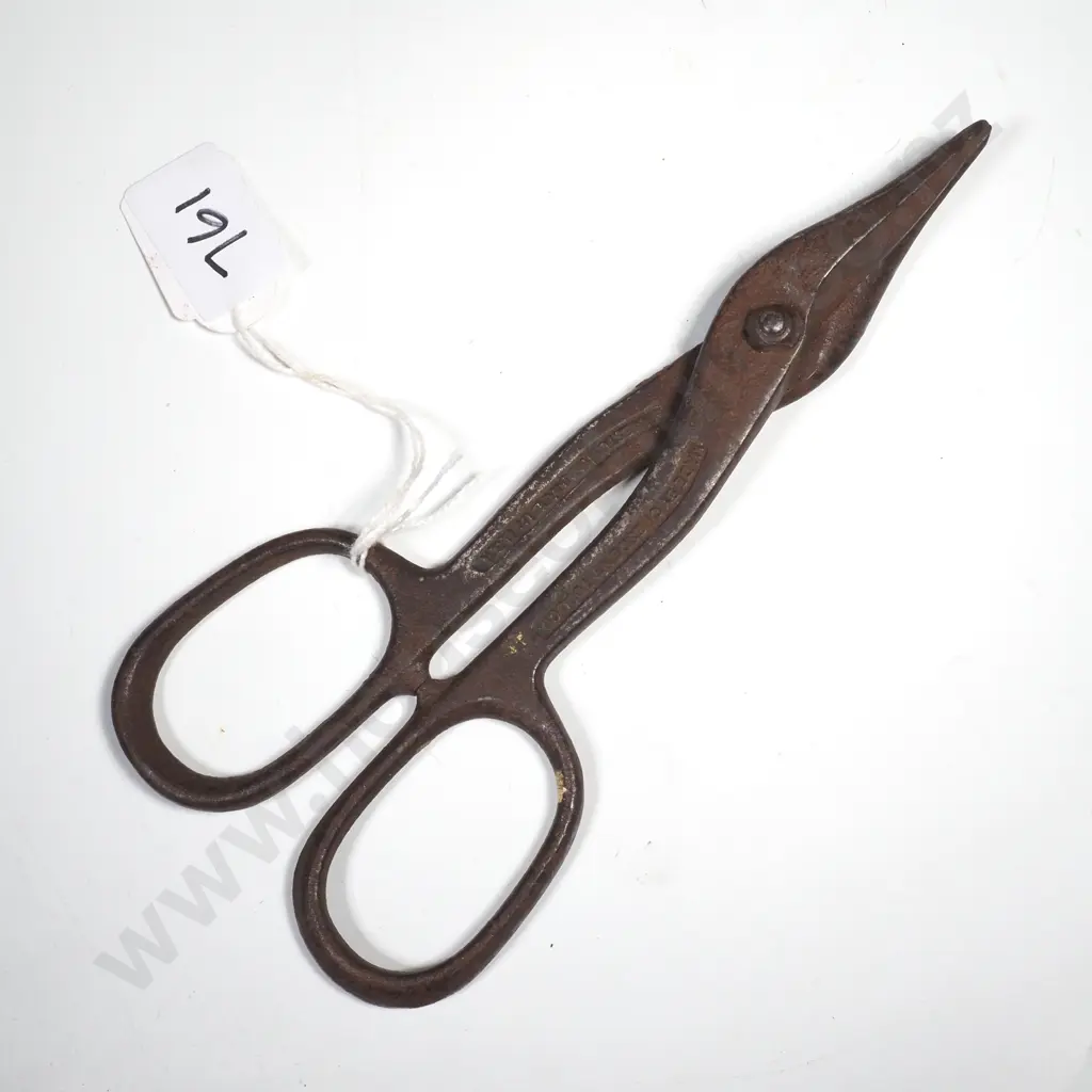 Vintage Forged Steel Tin Snips Manufactured by the Crescent Tool Company in Jamestown, New York Image 1++