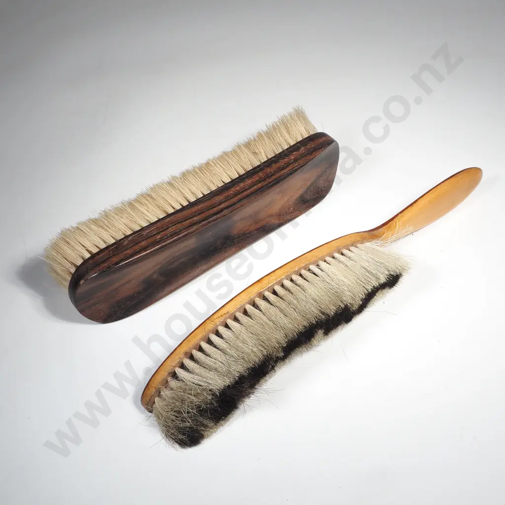 2 x Vintage Wooden Clothes Brushes Image 1++